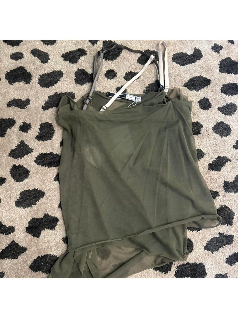 Vintage Sportsmax‎ Khaki Green Top